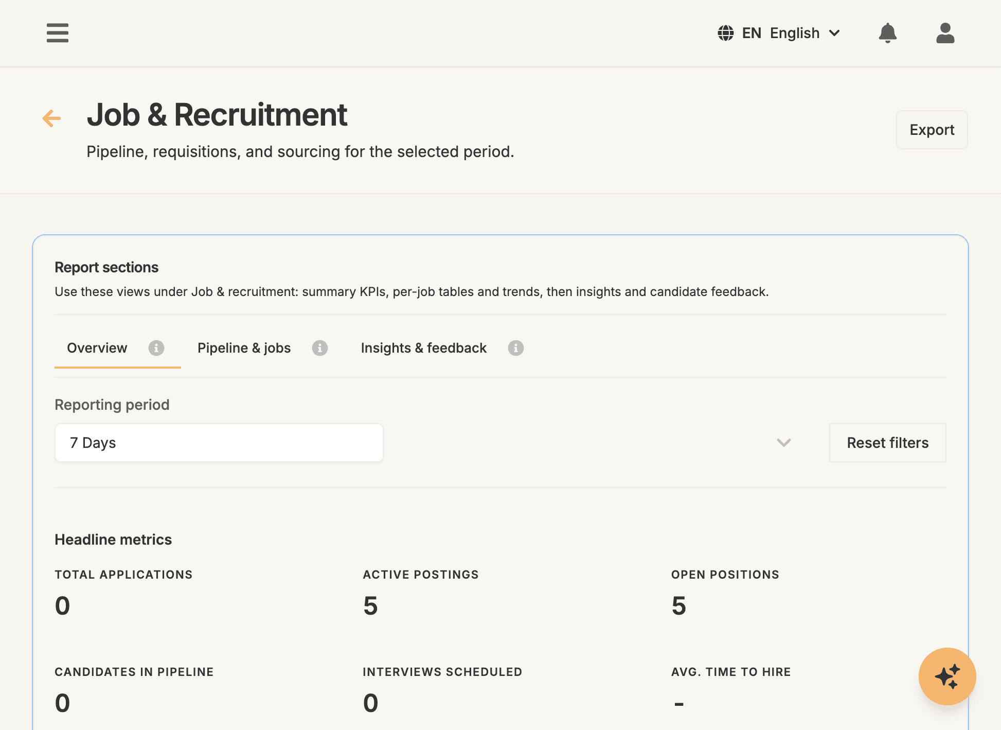 Recruitment Report Overview